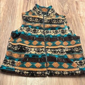 SHEIN Multicolor Patterned Vest